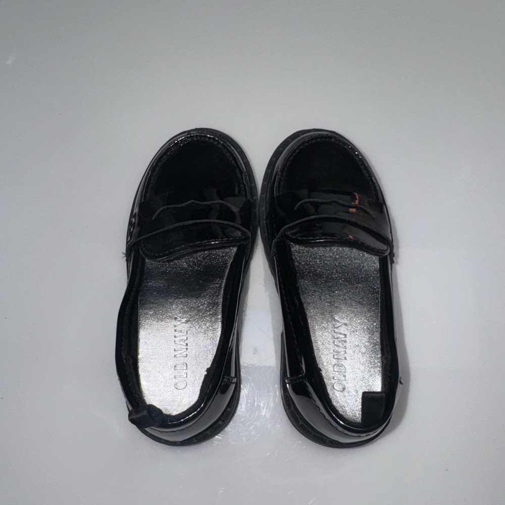 Old Navy Kids Shiny Black Dress Shoes